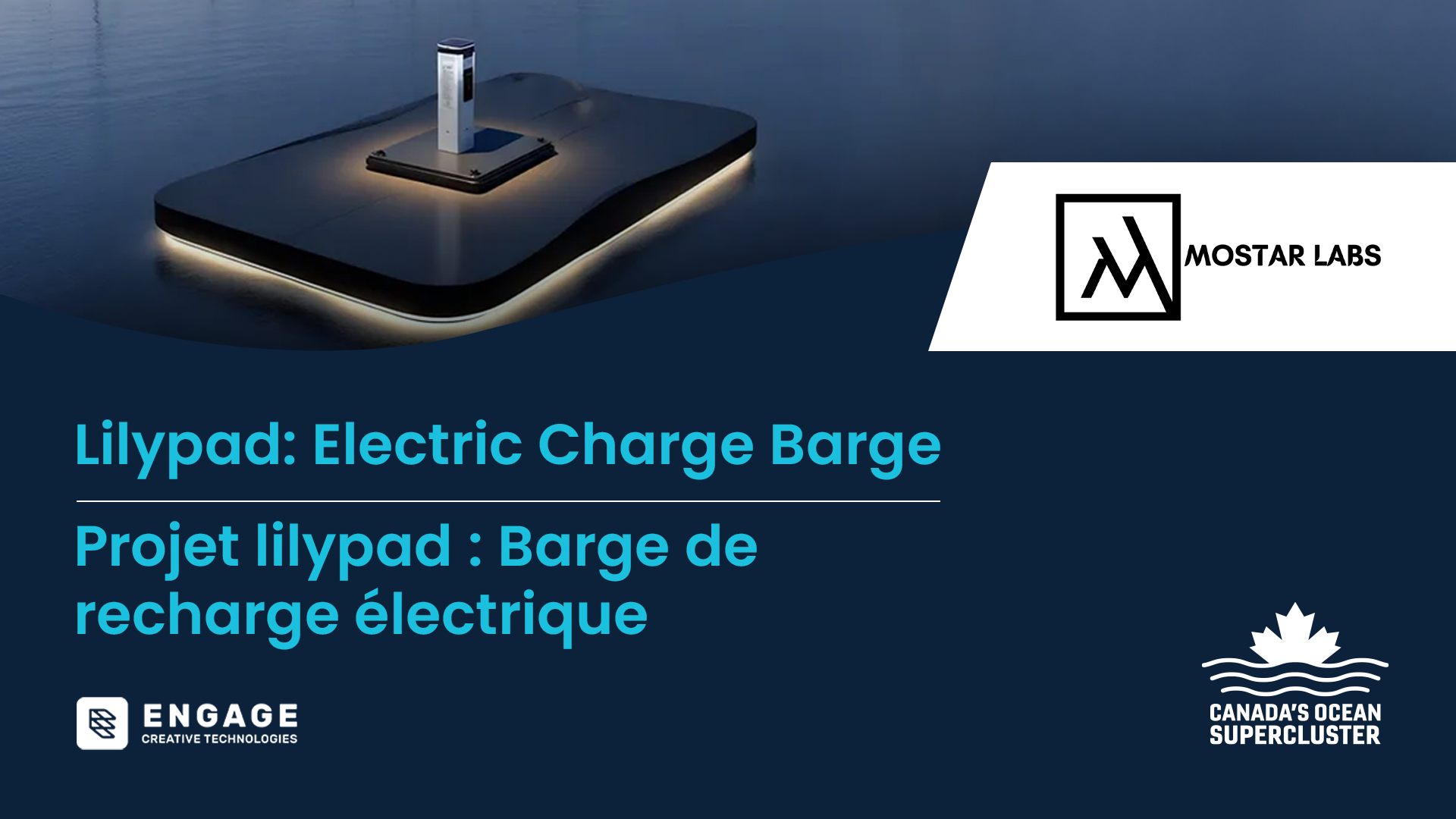 Canada’s Ocean Supercluster Announces $3M Lilypad: Electric Charge Barge Project