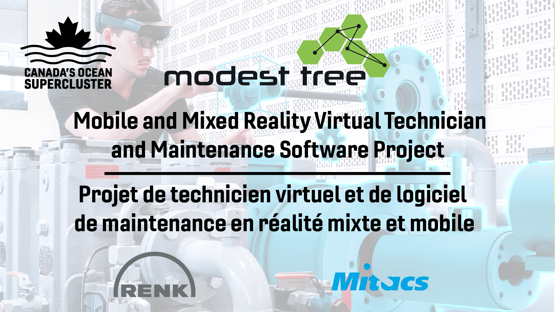 Supergrappe des océans du Canada annonce le Projet de technicien virtuel et de logiciel de maintenance en réalité mixte et mobile d’une valeur de 2,2 M$